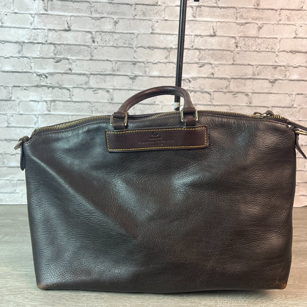 Dooney & Bourke Florentine Vachetta leather satchel bag in brown - Picture 2 of 6